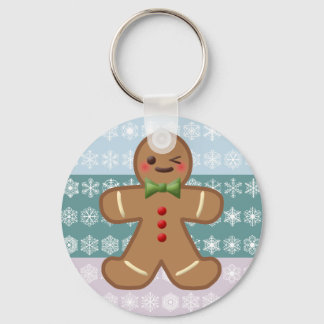 Porte-clés Kawaii Gingerbread Homme & Snowflakes