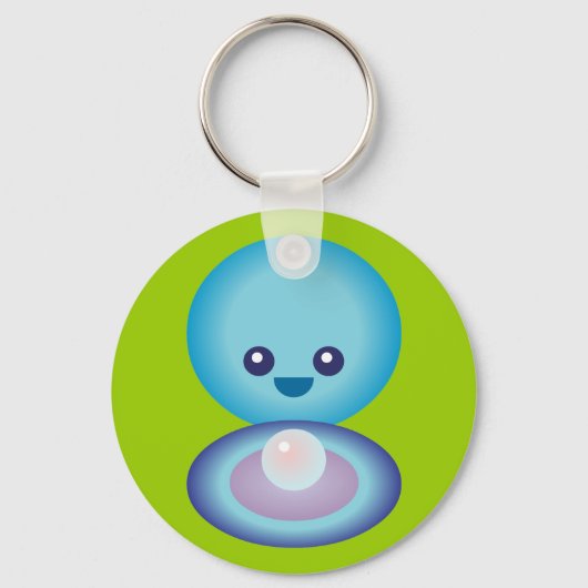Porte-clés Kawaii Happy Clam (Recto)