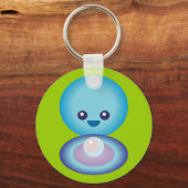 Porte-clés Kawaii Happy Clam (Recto)