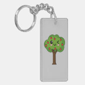 Porte-clés Kawaii Joyeux Pommier À Voie (Devant gauche)