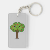 Porte-clés Kawaii Joyeux Pommier À Voie (Dos)