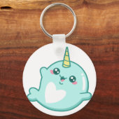 Porte-clés Kawaii Narwhal (Recto)