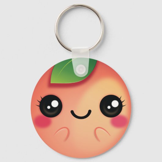 Porte-clés Kawaii Peach (Recto)
