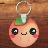 Porte-clés Kawaii Peach (Recto)