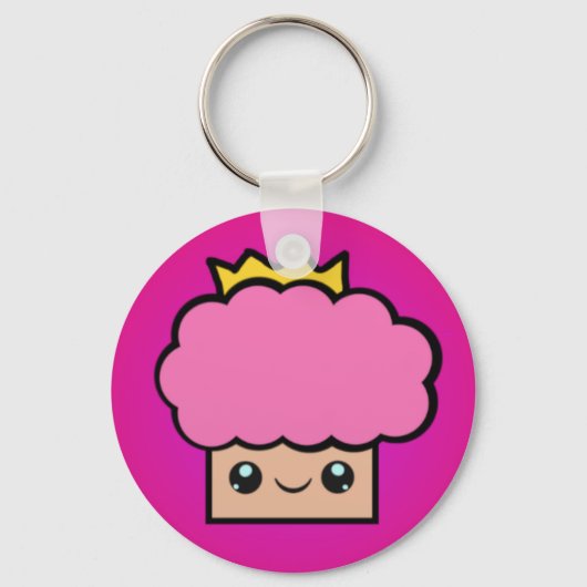 Porte-clés Kawaii Princesse Cupcake (Recto)