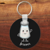 Porte-clés Kawaii Sel Shaker : Pour toujours (amour) (Recto)