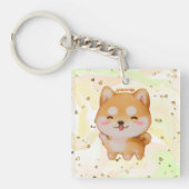Porte-clés Kawaii Smiling Cartoon Style Shiba Inu (Devant)