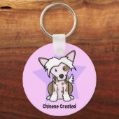 Porte-clés Kawaii Star Chinese Crested (Recto)