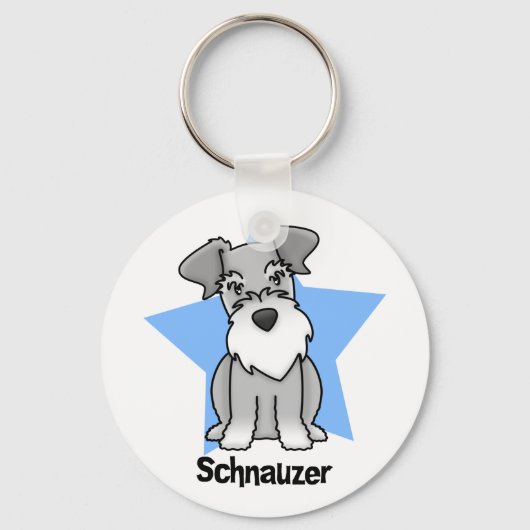 Porte-clés Kawaii Star Schnauzer (Recto)