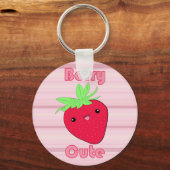 Porte-clés Kawaii Strawberry Berry Cute keychain (Recto)
