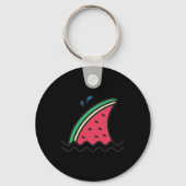 Porte-clés Kawaii Watermelon Requin Fin drôle Famille Été Va (Recto)