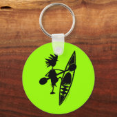 Porte-clés Kayak Canoe Joyeux Silhouette (Recto)