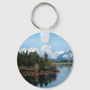Porte-clés Kayak rouge, parc national grand de Teton,