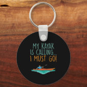 Porte-clés Kayaking Kayak cadeau (Recto)
