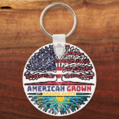 Porte-clés Kazakh American Tree Roots (Verso)