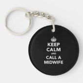 Porte-clés Keep Calm and Call A Midwife (Devant)
