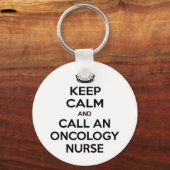Porte-clés Keep Calm and Call à Oncology Nurse (Recto)