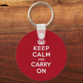 Porte-clés Keep Calm and Carry (Recto)