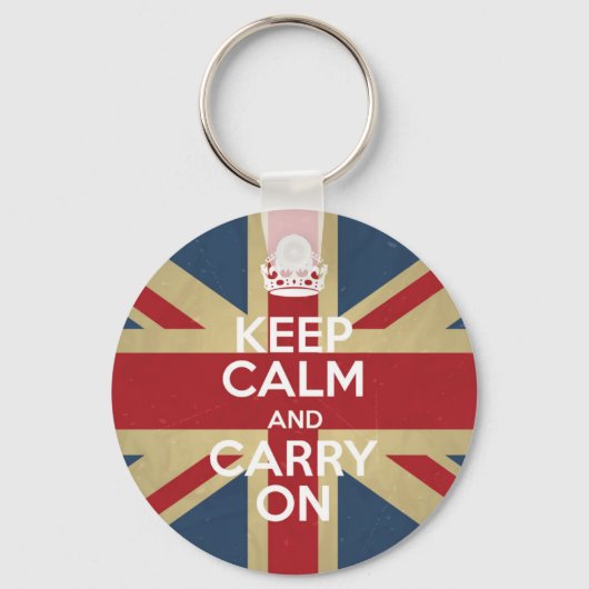 Porte-clés Keep Calm and Carry (Recto)