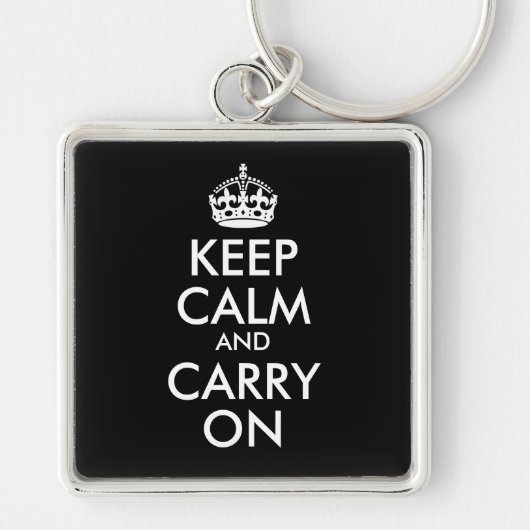 Porte-clés Keep Calm and Carry On (Devant)