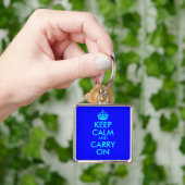 Porte-clés Keep Calm and Carry On (main)