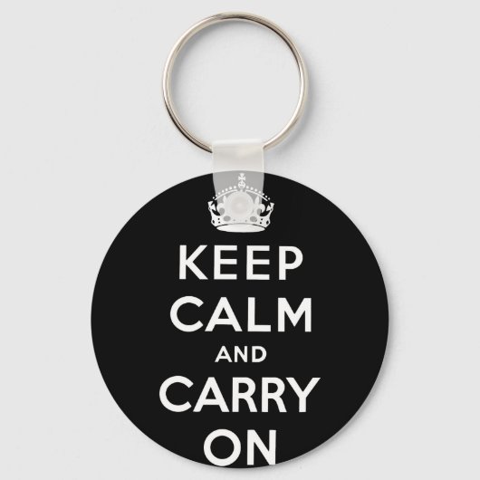 Porte-clés keep calm and carry on original (Recto)