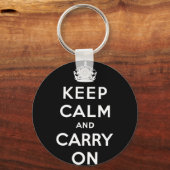 Porte-clés keep calm and carry on original (Recto)