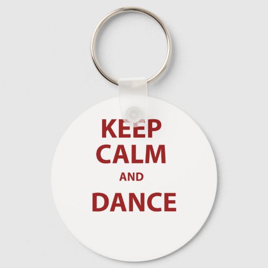 Porte-clés Keep Calm and Dance (Recto)