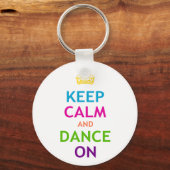 Porte-clés Keep Calm and Dance On (Recto)