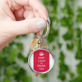 Porte-clés keep calm and drink tea rose (main)