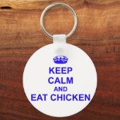 Porte-clés Keep Calm and Eat Chicken (Recto)
