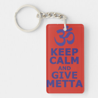 Porte-clés Keep calm and give Metta