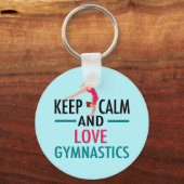 Porte-clés Keep Calm and Love Gymnastics (Verso)
