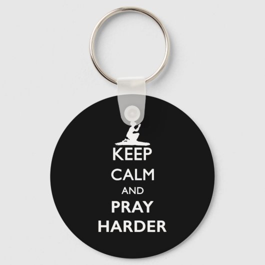 Porte-clés Keep Calm And Pray Harder  (Recto)