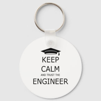 Porte-clés Keep calm and trust the engineer