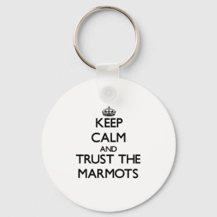 Porte-clés Keep calm and Trust the Marmots
