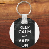 Porte-clés Keep Calm and Vape On (Recto)
