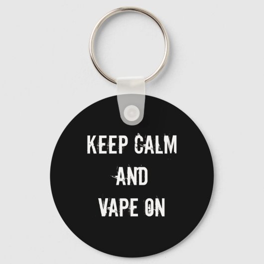 Porte-clés Keep Calm and Vape On (Recto)