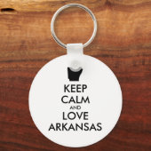 Porte-clés KEEP CALM et LOVE ARKANSAS (Recto)