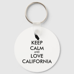 Porte-clés KEEP CALM et LOVE CALIFORNIA