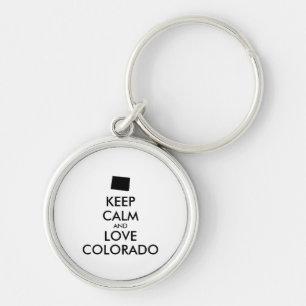 Porte-clés KEEP CALM et LOVE COLORADO personnalisables