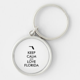 Porte-clés KEEP CALM et LOVE FLORIDA personnalisables