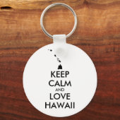 Porte-clés KEEP CALM et LOVE HAWAII personnalisables (Recto)