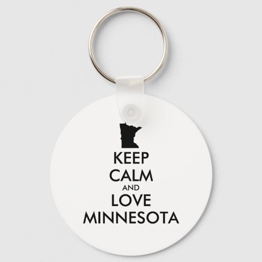 Porte-clés KEEP CALM et LOVE MINNESOTA (Recto)