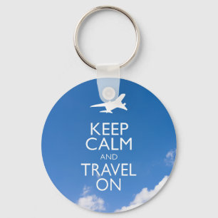 PORTE-CLÉS KEEP CALM ET TRAVEL