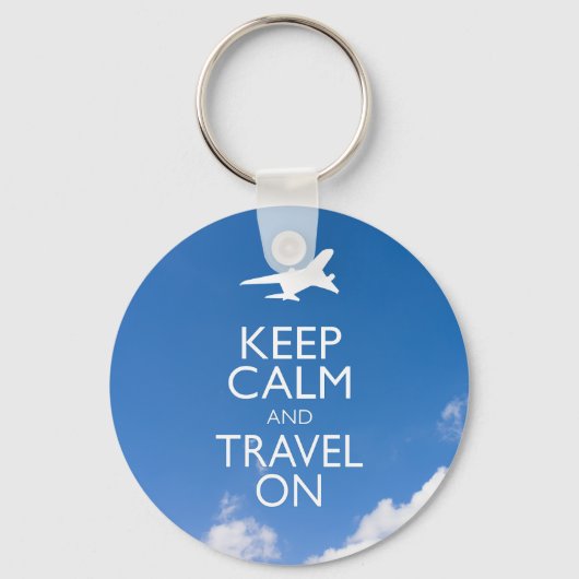 PORTE-CLÉS KEEP CALM ET TRAVEL (Recto)