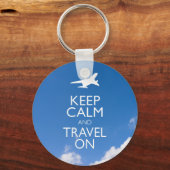PORTE-CLÉS KEEP CALM ET TRAVEL (Recto)