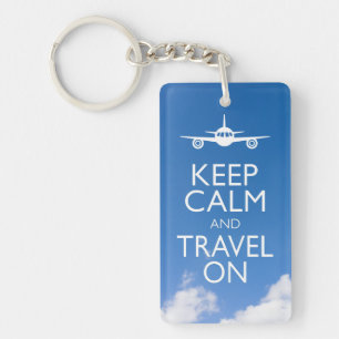 PORTE-CLÉS KEEP CALM ET TRAVEL