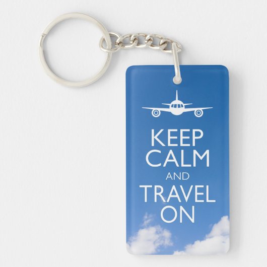 PORTE-CLÉS KEEP CALM ET TRAVEL (Devant)