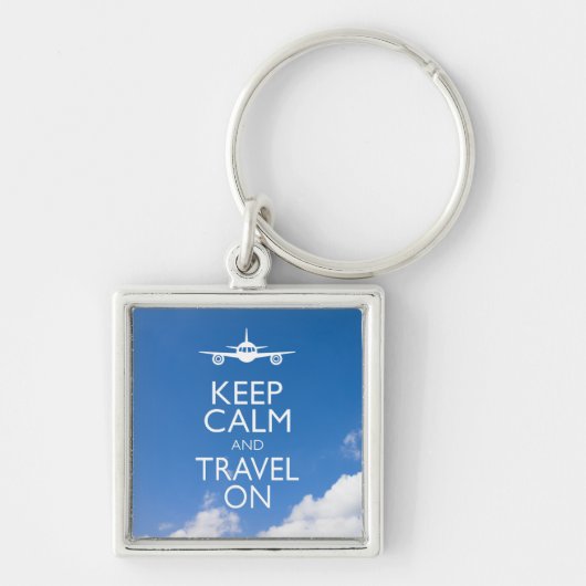 PORTE-CLÉS KEEP CALM ET TRAVEL (Devant)